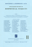 Go to journal home page - Biochimica et Biophysica Acta (BBA) - Specialized Section on Biophysical Subjects